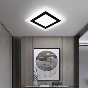 YHLAMP【Locla Delivery】LED Ceiling Lights Modern Design For Living Room Household Lighting Ceiling Lamp Bedroom Light Drop Light Corridor Aisle Light Tricolor Nordic Simple Home Decor Lightings