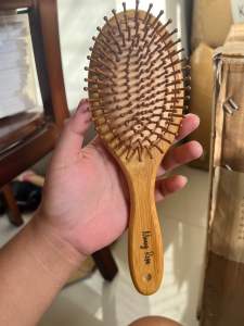 1pc Personalized Bamboo Paddle hair brush - NO BOX