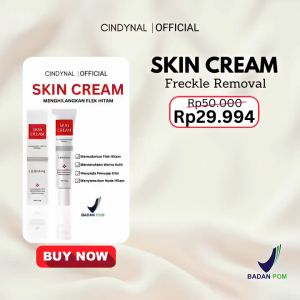 CINDYNAL SKIN CREAM FRECKLE REMOVAL / CREAM FLEK HITAM MEMBANDEL