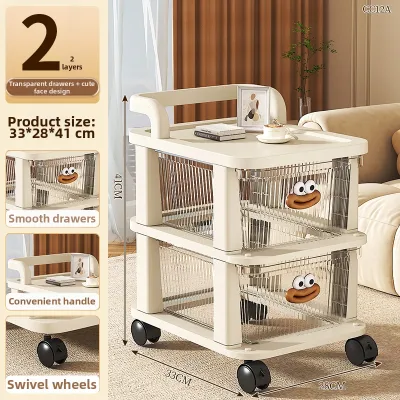 NIFENG | Mobile Multilayer Drawers Storage Push Cart