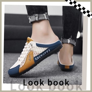 Psion พร้อมเสิร์ฟฟฟ รองเท้าผ้าใบผู้ชาย คอลเลคชั่นใหม่ มาแรง แบบเปิดส้น ผ้าตาข่าย ระบายอากาศได้ดี สวมใส่ง่าย สบายเท้า วัสดุคุณภาพดี คุ้มค่าคุ้มราคา