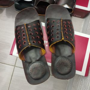 SANDAL KULIT PRIA DR. IAM 4014 COKLAT ( PRODUKSI SENDIRI )