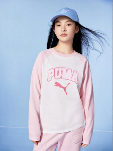 PUMA | Long Sleeve Round Neck Raglan Sleeve Sport Fashion Base Tee