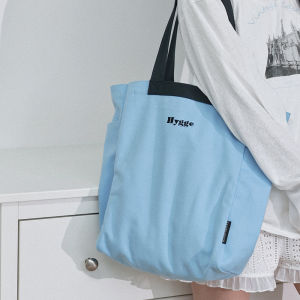 กระเป๋าผ้าใบ Canvas Tote Bag ความจุขนาดใหญ่ กระเป๋าเดินทางแบบลำลองสำหรับผู้หญิง กระเป๋าช้อปปิ้งแบบยูนิเซ็กซ์ กระเป๋าสะพายไหล่แบบลำลองสำหรับนักเรียน