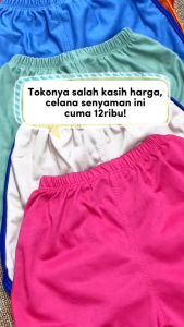 List Short Pants Anak Perempuan uk 3-15 Tahun / Celana Pendek Polos Anak TK SD ABG Remaja Dalaman Pendek Murah Adem Alinkidos