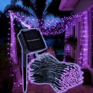 20-200 LEDs Eid Mubarak Solar Fairy Lights 8 Modes LED String Lights Outdoor for Garden Party Decoration Ambient Lighting