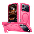 Invisible Stand Magnetic Phone Case For iPhone 17 16 15 14 13 12 Pro Max For MagSafe Translucent Hard Back Cover with Stand For iPhone 17 Air 16e 15 14 Plus Matte Non-slip Military Shockproof Protection Casing. 