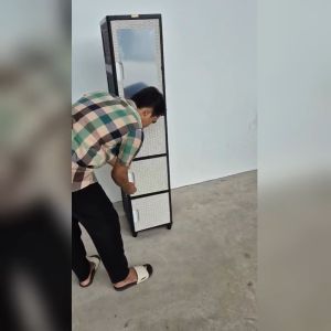 Lemari Pakaian Plastik 1 Pintu Full Rak + Kaca AKAKO SWING MIRROR Lemari Serbaguna Lemari Baju