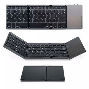 2025 Spanish Folding Keyboard For iPad Xiaomi Samsung For iOS Android Windows Tablets Phone PC Mini Bluetooth Wireless Keyboard