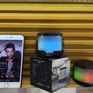 ERRLY Speaker Bluetooth Portable Rainbow Lights LED RGB HiFi Wireless Speker Portabel Mini Music Box S300