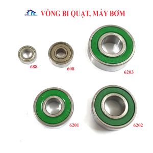 Vòng bi chuyên dụng cho quạt máy bơm bánh xe trẻ em trượt pa tanh các loại 6201 6202 6203 688 608