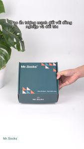 Combo 10 đôi tất giày tây Mr.Socks màu xanh và đen vớ nam cổ cao chất liệu thoáng mát khử mùi hôi thoáng khí - GOM-MIX17-CB10