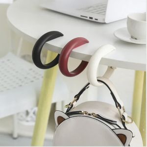 Portable Bag Hook Hanger Foldable Holders Table Office Decor Plastic Desk Side Hook Use Handbag Travel Bag Organizer Hook Holder
