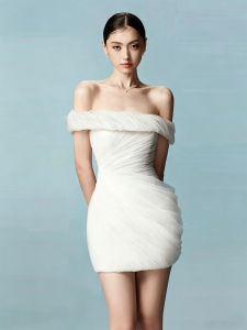 Stylish Elegant Irregular Off-shoulder Dress