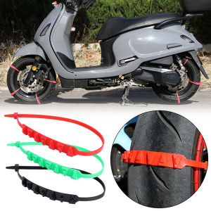 Motorcycle Bike Tire Anti-slip Chains Tie Emergency Safety Belt Snow Chains Reusable Nylon Tie Riding Accessory