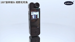 4K Law Enforcement Bodycam 360° Rotatable Night Vision 1.3 Dual-Mode (1080P/2K) Bodycam 170° Wide-Angle IP67 Waterproof DVR for Police/Security