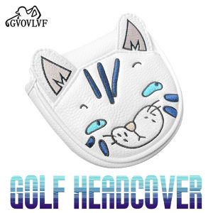 1pc Golf Club Head Covers Putter Cover Headcover Magnetic Club Protector Golf Accessories Cute Cat Gift for Golfers