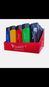 Cricket Lighters 50 Pack Geometric Design Black Household Sundries