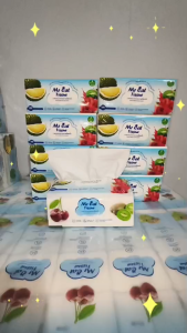 Mr.Cat Tissue 4-Ply Extra Large Premium Facial Tissue Paper 200x185mm 280 Sheets Hygienic Blotting Wipes