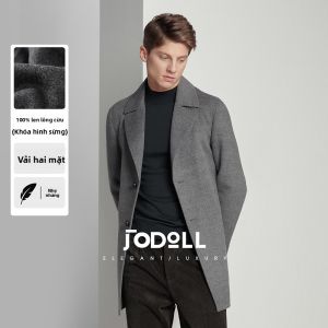 JODOLL | Áo Khoác Thời Trang Công Sở Phong Cách Đôi Mặt 100% Len