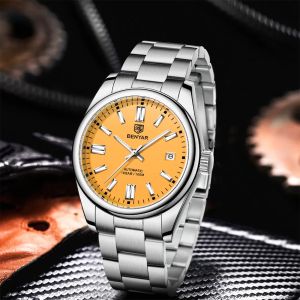 Đồng Hồ Nam Tự Động Cao Cấp BENYAR Chống Nước 10Bar Thép Không Gỉ Máy Cơ Thể Thao Lặn Kim Dạ Quang