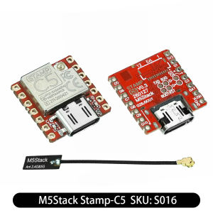 M5Stack | M5Stack Stamp C5 DIP ESP32-C5HF4 Development Board Supports 2.4 5GHz Dual-band WiFi 6 BLE 5 IoT Core Module