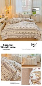 JoynCleon | New All Seasons Student Double Layer Gauze Duvet Cover 150x200cm