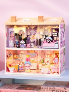 Rolife | Super Cute Sanrio My Melody Phòng Khách Nhà Xây Dựng Khối