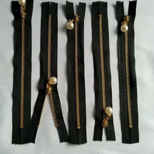 Resleting Bandul Mutiara Gigi Besi Panjang 7 inchi 17.5 cm