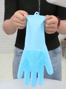 Găng Tay Cao Su Cao Cấp Tắm Chó Mèo ĐỦ MÀU - Găng Tay Tạo Bọt Đa Năng Siêu Dai Rửa Chén Bao Tay Massage Thú Cưng KIVO