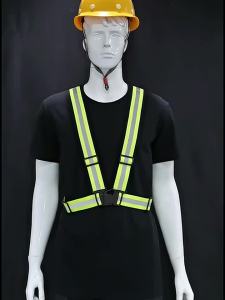 Highlight Straps Adjustable Safety Vest Diagonal Straps Elastic Wristbands For Adults and Children Night Running Riding Clothing