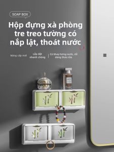 FANSANG | Kệ Đựng Xà Phòng Thoát Nước Gập Lại Không Cần Khoan