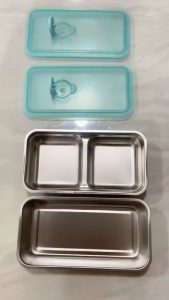 Kotak Makan Ukuran Sedang Bahan SUS304 Tebal Anti Karat Dengan Tutup Anti Masuk Angin