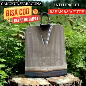 cangkul baja putih anti lengket cangkul berkebun cangkul sawah cangkul serbaguna