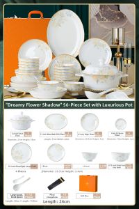 mornenjoy | Luxury New Set Dishes for Housewarming Gift
