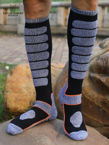 Outdoor Single Double Board Ski Socks Men and Women Neutral Heattech Winter Knee High Thick Towel Bottom Hiking Hiking Cotton Stockings