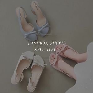 Daphne | Elegant Bow French Style High Heel Comfortable Sandals