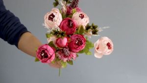 Bunga Peony Besar Mix Hydrangea Mix Chrysan Artificial Flower