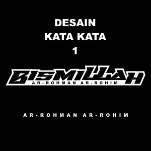 Stiker Bismillah untuk Kaca Depan Mobil Pick Up dan Truck