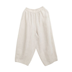 Slimming Flax Casual Trousers