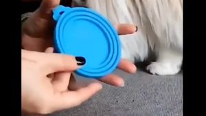 Doge&Orange พร้อมส่ง ฝาซิลิโคนปิดกระป๋อง ฝาปิดกระป๋อง สำหรับสัตว์เลี้ยง ช่วยคงความสดของอาหาร เหมาะกับกระป๋องทุกขนาด COD MIP224