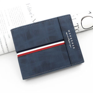 New Short Men Wallets Slim Card Holder Male Purses Luxury PU Leather Coin Pocket High Quality Small Mens Wallet