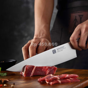 Pisau XINZUO 8" Koki Dapur Baja Jerman Pemotong Pengiris Tajam Serbaguna Pegangan Ergonomis