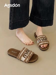 Agsdon | Flat Sandals for Women Outwear French Versatile