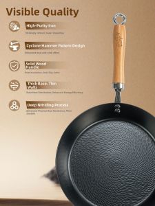 GUZHENJIANG | Non-coated Frying Pan
