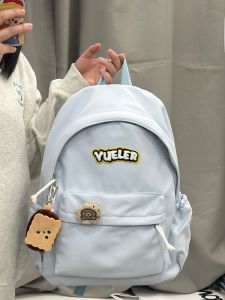 Schoolbag Junior High School Girls Vitality Young Adult Heart Fresh Japanese Style Simple Style Easiest for Match Teenager Feeling Backpack Womens Backpack