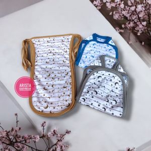(6pcs) popok bayi pe Double UK.besar motif bulan bintang cham cham baby