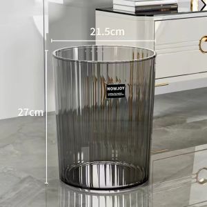 Large Capacity Aesthetic Home Trash Bin Transparent