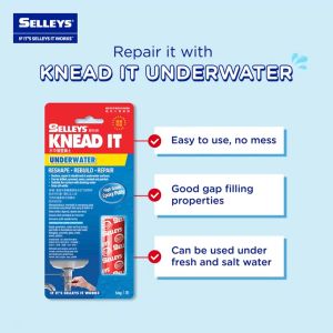 Selleys Knead it Underwater Epoxy Putty High Grade 犀利牌湿润或水下修补胶 (50g)