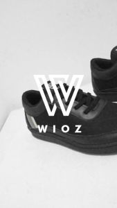 Wioz Sepatu Sneakers Pria W 1041: Sepatu Casual Kets Kuliah Kerja Hangout Santai Warna Hitam